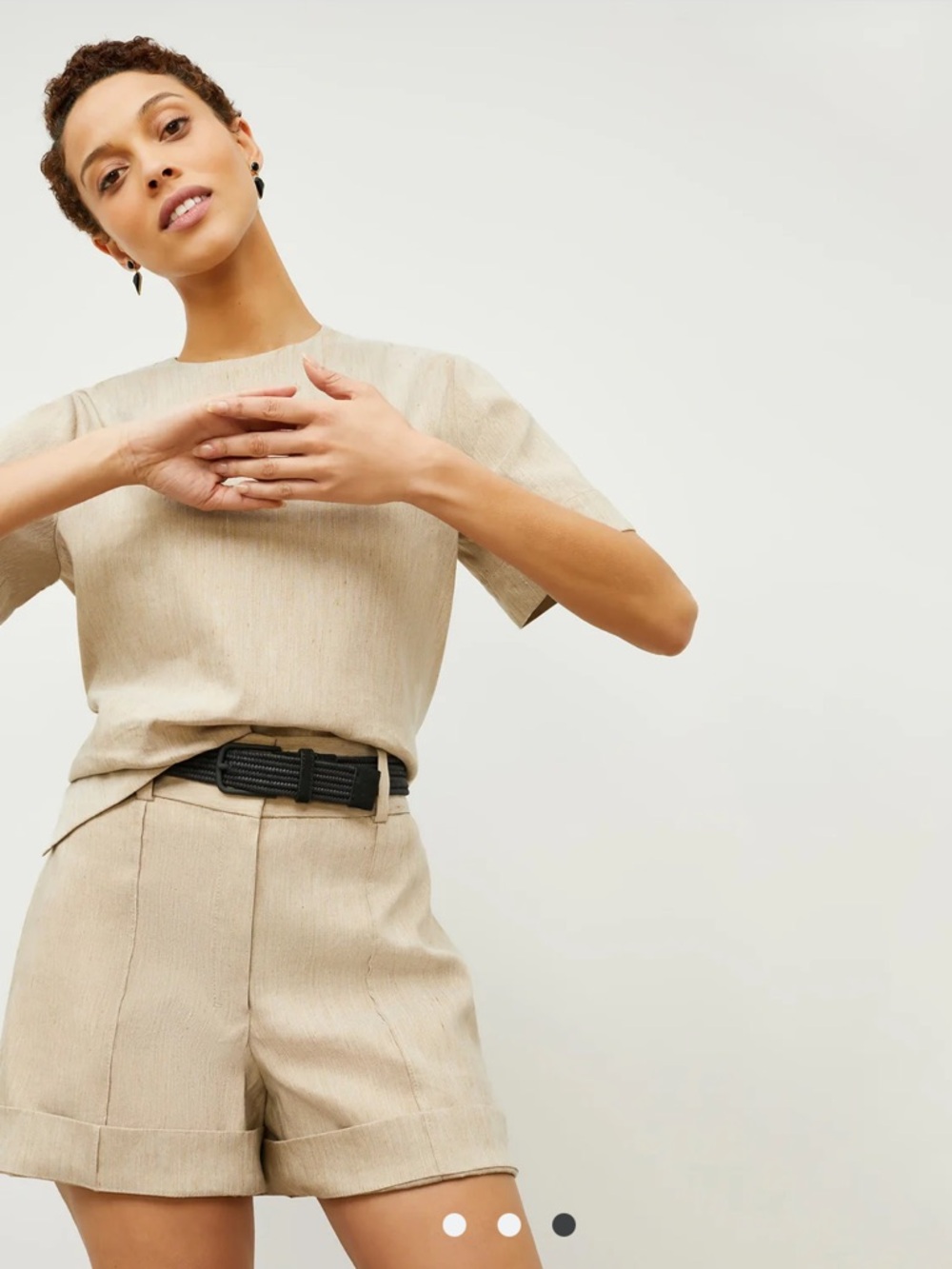 MM Lafleur Leather Woven Belt